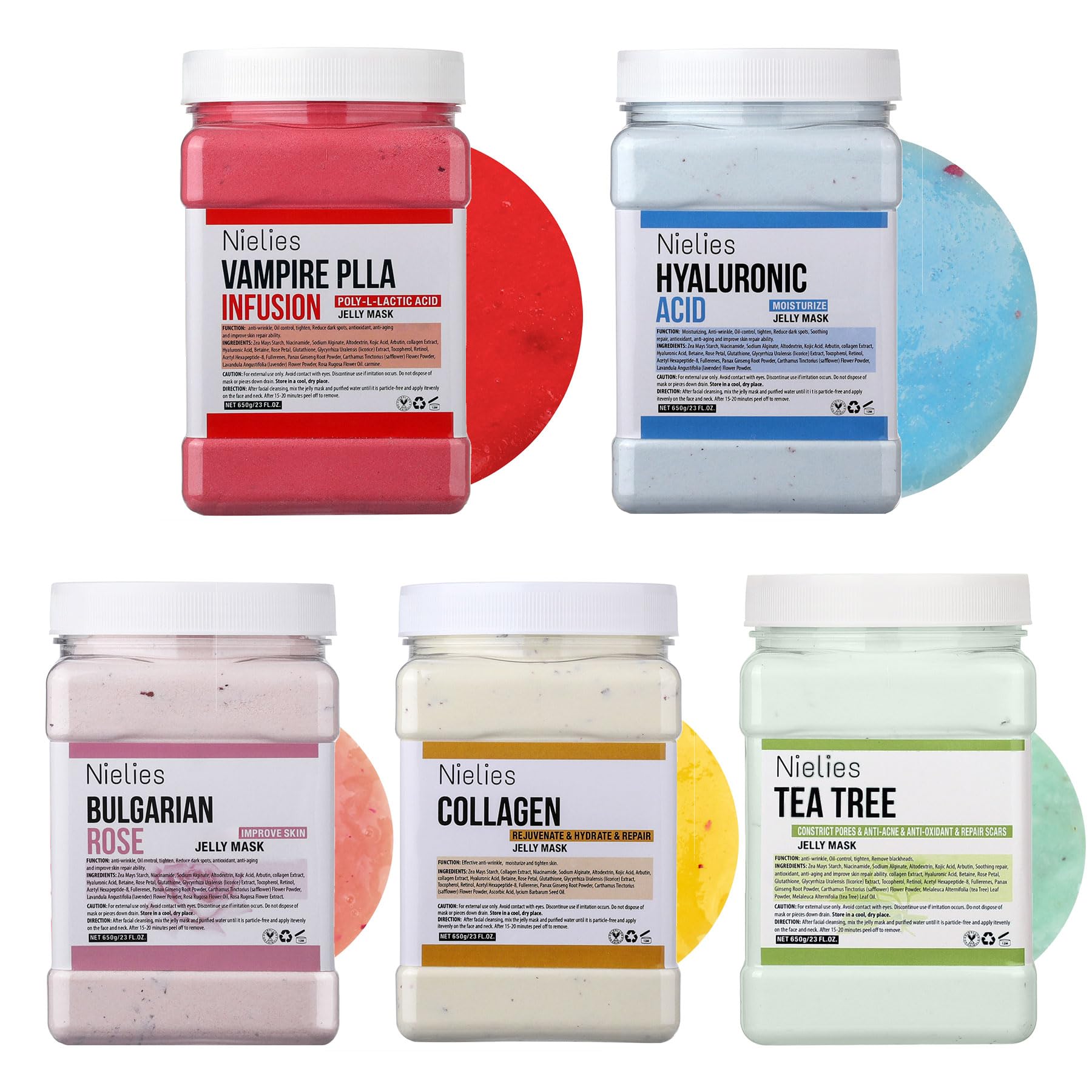 Amazon.com : Nielies 5-Pack Jelly Mask for Facials Professional